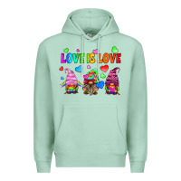Seafoam lgbtq love is love gnomes Premium Hoodie - HRA Design Shop