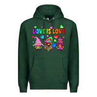 Sports Green lgbtq love is love gnomes Premium Hoodie - HRA Design Shop