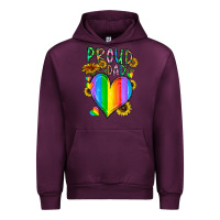Mauve Wine proud dad love Urban Hoodie - CowhideDigitalArt