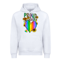 White proud dad love Urban Hoodie - CowhideDigitalArt