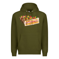 Army Green chocolate christmas cake fa element Premium Hoodie - FaDigitalArtStudio