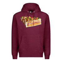 Burgundy chocolate christmas cake fa element Premium Hoodie - FaDigitalArtStudio