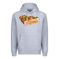 Heather Grey chocolate christmas cake fa element Premium Hoodie - FaDigitalArtStudio
