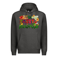 Charcoal Heather sassy senorita Premium Hoodie - HRA Design Shop