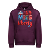 Mauve Wine little miss liberty Urban Hoodie - HRA Design Shop