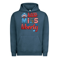 Pigment Midnight Navy little miss liberty Urban Hoodie - HRA Design Shop