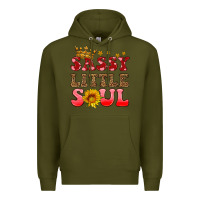 Army Green sassy little soul Premium Hoodie - HRA Design Shop