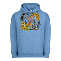 Pigment Pebble Blue mama western Urban Hoodie - RacoonDesign