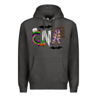 Charcoal Heather Halloween CNA Premium Hoodie - CowhideDigitalArt