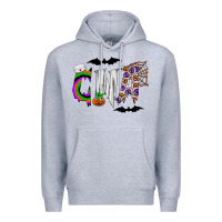 Heather Grey Halloween CNA Premium Hoodie - CowhideDigitalArt