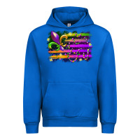 Cobalt mardi gras flag Urban Hoodie - RacoonDesign