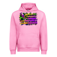 Fuchsia Pink mardi gras flag Urban Hoodie - RacoonDesign