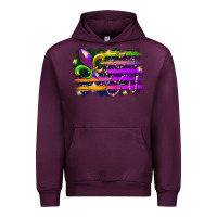 Mauve Wine mardi gras flag Urban Hoodie - RacoonDesign