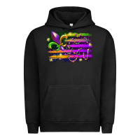 Pigment Black mardi gras flag Urban Hoodie - RacoonDesign