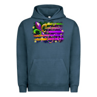Pigment Midnight Navy mardi gras flag Urban Hoodie - RacoonDesign