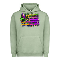 Pigment Oil Green mardi gras flag Urban Hoodie - RacoonDesign