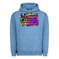 Pigment Pebble Blue mardi gras flag Urban Hoodie - RacoonDesign