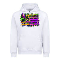 White mardi gras flag Urban Hoodie - RacoonDesign