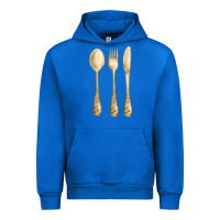 Cobalt spoon fork knife fa element Urban Hoodie - FaDigitalArtStudio