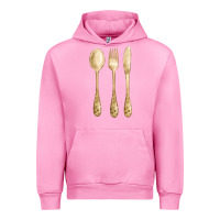 Fuchsia Pink spoon fork knife fa element Urban Hoodie - FaDigitalArtStudio
