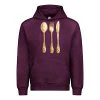 Mauve Wine spoon fork knife fa element Urban Hoodie - FaDigitalArtStudio