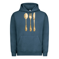 Pigment Midnight Navy spoon fork knife fa element Urban Hoodie - FaDigitalArtStudio