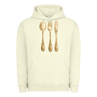 Pigment Pistachio spoon fork knife fa element Urban Hoodie - FaDigitalArtStudio