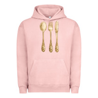 Pigment Salmon spoon fork knife fa element Urban Hoodie - FaDigitalArtStudio