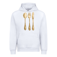 White spoon fork knife fa element Urban Hoodie - FaDigitalArtStudio