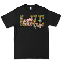Black love pig Premium Tee - SublimationCraftShop