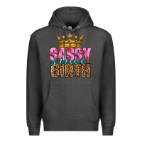 Charcoal Heather sassy since birth Premium Hoodie - HRA Design Shop