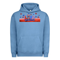 Pigment Pebble Blue love america gnome libbey cup Urban Hoodie - HRA Design Shop