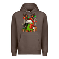 Coffee christmas afro gnomes Premium Hoodie - FaDigitalArtStudio