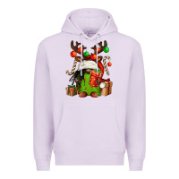 Lilac christmas afro gnomes Premium Hoodie - FaDigitalArtStudio