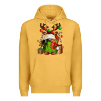 Mustard christmas afro gnomes Premium Hoodie - FaDigitalArtStudio
