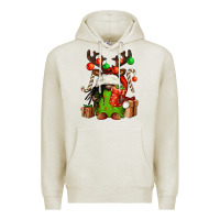 Oatmeal Heather christmas afro gnomes Premium Hoodie - FaDigitalArtStudio