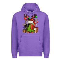 Purple christmas afro gnomes Premium Hoodie - FaDigitalArtStudio