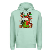 Seafoam christmas afro gnomes Premium Hoodie - FaDigitalArtStudio