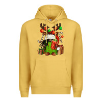 Antique Gold christmas afro gnomes Premium Hoodie - FaDigitalArtStudio