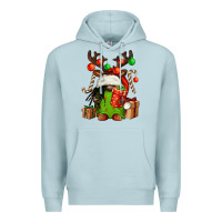 Blue Mist christmas afro gnomes Premium Hoodie - FaDigitalArtStudio