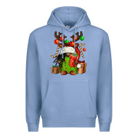 Colony Blue christmas afro gnomes Premium Hoodie - FaDigitalArtStudio