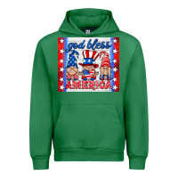 Emerald god bless America gnomes Urban Hoodie - HRA Design Shop