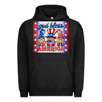 Pigment Black god bless America gnomes Urban Hoodie - HRA Design Shop