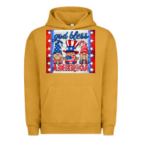 Pigment Peanut Butter god bless America gnomes Urban Hoodie - HRA Design Shop