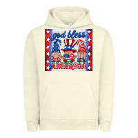 Pigment Pistachio god bless America gnomes Urban Hoodie - HRA Design Shop