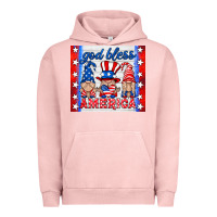 Pigment Salmon god bless America gnomes Urban Hoodie - HRA Design Shop
