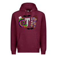 Burgundy otr Premium Hoodie - CowhideDigitalArt