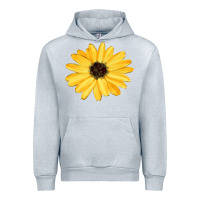 Heather Grey sunflower Urban Hoodie - FaDigitalArtStudio