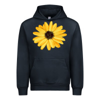 Navy sunflower Urban Hoodie - FaDigitalArtStudio