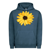 Pigment Midnight Navy sunflower Urban Hoodie - FaDigitalArtStudio